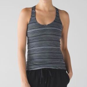 Lululemon Cool Racerback Cyber Black Deep Coal Sz XS